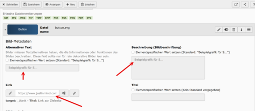 screenshot von den Bildeinstellungen für die Grafik button.svg